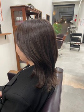 ポルト 元住吉店(Porte) レイヤーカット×シナモンベージュ