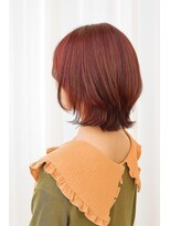 ストーリー バイ ジュエル 関内駅前店(Story by JEWEL)&nbsp;レッドオレンジショートボブ