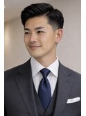 サイドパートビジネスショート爽やか清潔感スタイル