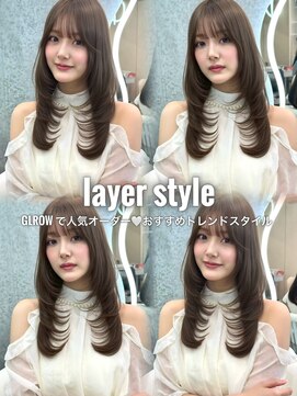 グロー オオミヤ アネックス 大宮(GLROW OMIYA ANNEX) ★GLROW ミディアムレイヤー 髪質改善 縮毛矯正 レイヤーカット
