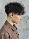 MEN’S HAIR/シャドウパーマ/刈り上げセンターパート/群馬高崎