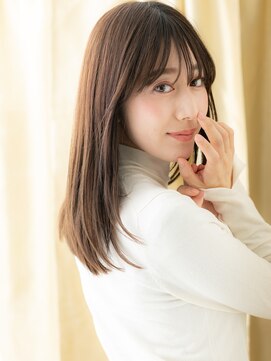 カバーヘア ブリス 上尾西口店(COVER HAIR bliss) 艶髪前下がりハッシュカット韓国風レイヤーカット30代40代325Z