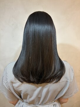オースト ヘアー ステラ 新宿店(Aust hair Stella) ダークグレージュ×髪質改善ストレート×りんご幹細胞