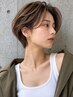 【土日祝限定】ショートカット+オーガニック白髪ぼかしカラー