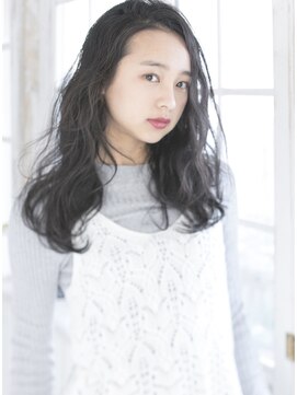 シャンプー 本店(SHAMPOO) 暗髪×mixパマでカジュアルスウィートヘア