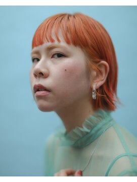 ニコヘアー(niko hair) ロコルの新色バレンシアでオレンジヘア▼LINEID@vey3047y