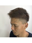 ツーブロ、アップバング