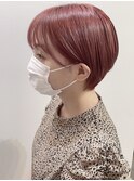 ピンキーショート/ミニマムショート×コーラルピンク