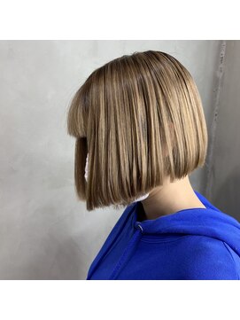 モノ アンド イニ(Mono & inni) 【奈良/韓国スタイル】ボブ×ベージュカラーハイライト