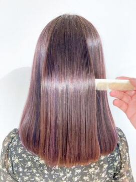 テラス(TERRACE) 【TERRACE】髪質改善縮毛矯正×ラベンダーベージュ