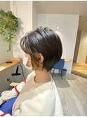 《緑橋/城東区/女性サロン》インナーカラー ショート