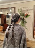 ヘアアレンジ/くるくるねじりんぱ