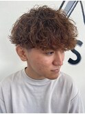 東大阪長瀬メンズ専門美容室ZONE波巻きマッシュパーマ