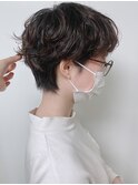 【morio原宿】ニュアンスパーマショートマッシュゆるふわパーマ