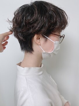 モリオフロムロンドン 原宿本店(morio from London) 【morio原宿】ニュアンスパーマショートマッシュゆるふわパーマ