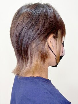 アルファ インタラクティブ エム フラワー(ALUFA interactive.M Flower) 20代30代大人可愛い裾カラーミルクティベージュインナーカラー