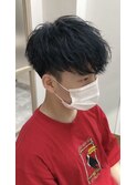 刈り上げ無造作マッシュ