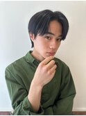 メンズ韓国ヘアー　センターパート/10代20代30代