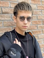 アーリー(Ali'i)&nbsp;クロップショート波巻きマッシュパーマハイライト束感マッシュ