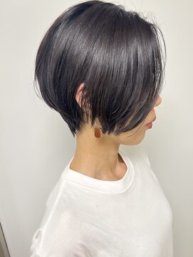 モリオフロムロンドン 原宿本店(morio from London) 【morio原宿】黒髪ショートボブ前髪なし