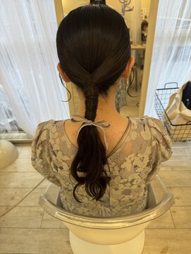 ヘアメイクアンドセットサロン リッコ(Hair make&set salon Ricco) タイトな編み下ろしスタイル/梅田ヘアセット