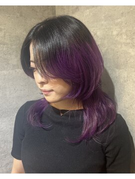 キャラ シャローネ 池袋(Chara Chalone) ロングウルフ/ミューズでつくる個性派レイヤー/資生堂【れいな】