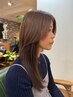 《ダメージ対策》似合わせカット+艶髪ケアカラー+極潤トリートメント♪￥12500