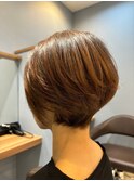 大人ショート×ミルクティーアッシュブラウン