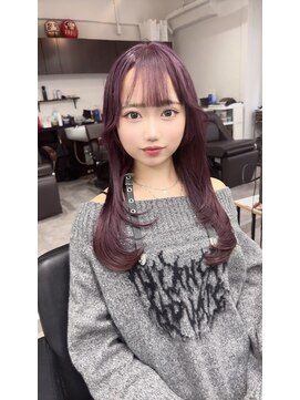 リア(riah) ダブルカラーレイヤーカット韓国ハイライトケアブリーチ