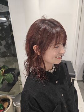 ゴットラトゥール(GOTTO LATOUR) ウルフパーマ/オレンジカラー/ミディアムパーマ