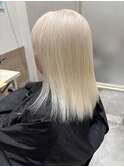 ホワイトブロンド×ブリーチ