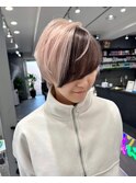 ホワイトベージュ×ブラック