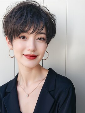 リーニアプラスエヌ(LINHA +n) 20代30代40代　黒髪セクシーマッシュ＃30