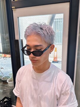 チックタック モーガン モデル(TICK-TOCK MORGAN Model) スパイキーショートハイトーンカラーシルバーブロンド 神戸元町