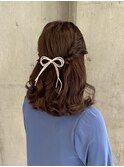 ハーフアップ