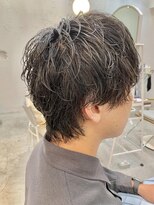 ロミー 本厚木(ROMMY.)&nbsp;メンズヘア◎チャコールグレー韓国ウルフカットビジネス髪質改善
