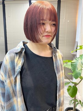 ルプル バイ フェイス 磯子(L'pul by face) ワンレンボブ/ワンレングスボブ/ボブ/ボブカット/レイヤーボブ