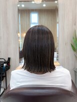 ユウヘアー 千代田橋店(U Hair)&nbsp;切りっぱなしボブ/結べるボブ/ハイライト/デザインカラー