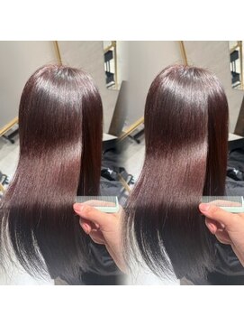 ミヨン 京橋店(miyon) 韓国レイヤーカット×暗髪カラー×髪質改善