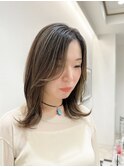 ハイライト/地毛ハイライト/白髪ぼかし/レイヤーカット