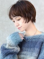 ノーチェ(noce)&nbsp;グレーベージュ/レイヤーロング/前髪パーマ/アッシュブラック