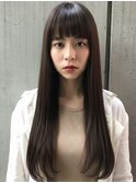 縮毛矯正/髪質改善/池袋/前髪/ストレート/透明感/オリーブボブ