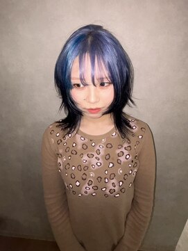 アルレン(Allen) ルーツカラー/ブルーブラック「宇都宮/ブリーチ」