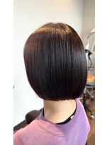 エスト(est.) オレンジブラウン×コンパクトボブ 20代30代40代50代