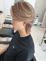ベア(Bear)&nbsp;メンズハイライト/メッシュ/ウルフカット