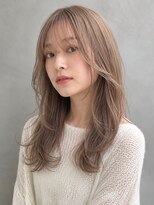 トリニティ(trinity)&nbsp;ブリーチダブルカラーことりベージュミルクティーレイヤーカット