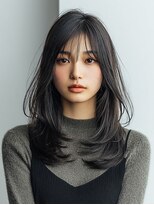 ダル 渋谷/表参道(DAL.)&nbsp;レイヤーカット/ハッシュカット/ダークアッシュ/ブラウン
