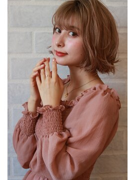 ヘアリゾートエーアイ 北千住店(hair resort Ai) 20代30代40代50代 色っぽふんわりショートの重軽ウェーブヘア♪