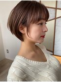 aRietta銀座2*30代40代OLに人気◆耳かけ丸みショート/抜け感