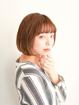 ジュール サウス 新宿南口(Joule South) 顔型別ヘアスタイル特集/マロンベージュ/Aラインボブ/新宿